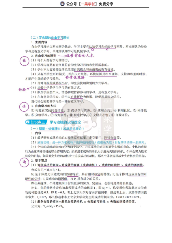 27考研教育学丹丹教心：学习动机的主要理论（上）