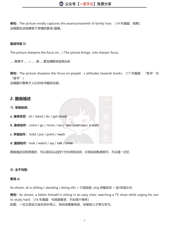 27考研英语图画作文模板（finoa)