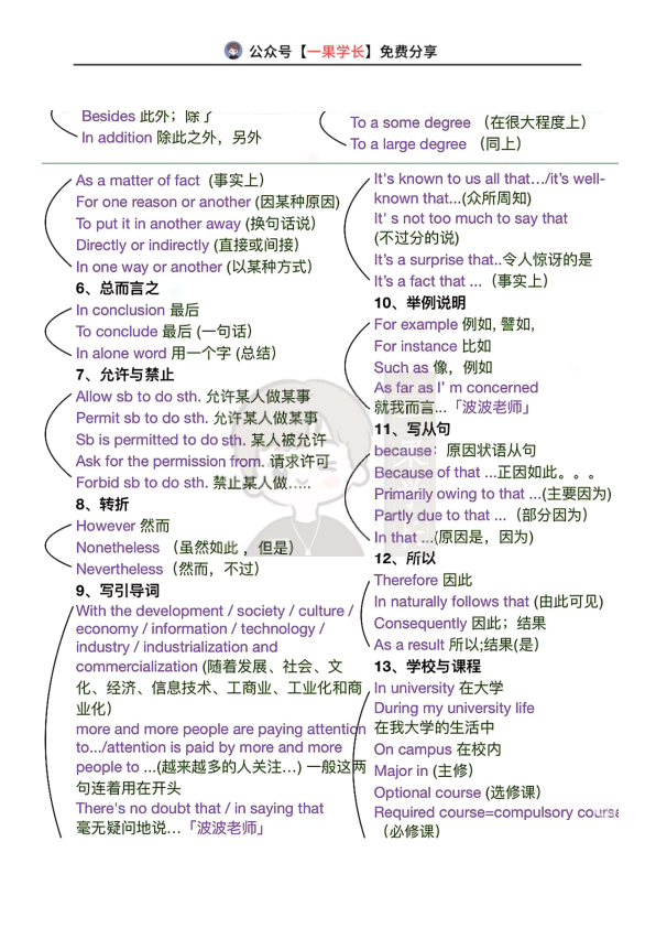 27考研英语写作高级替换词汇