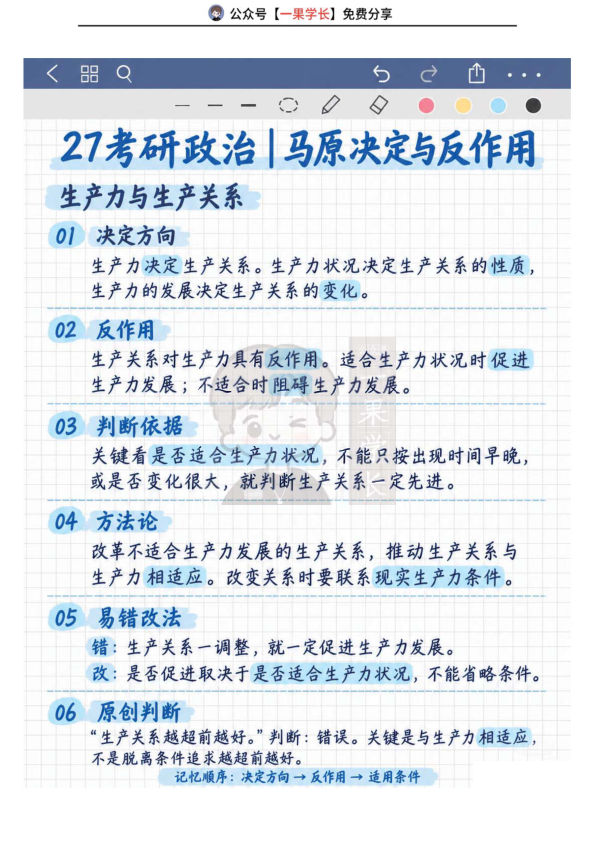 27考研马原决定与反作用