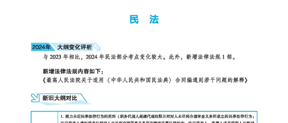 25专业课丨法考大纲新旧对比
