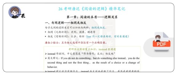 26考研《阅读的逻辑》精华笔记（唐迟）