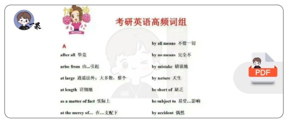 26考研高频词汇（刘琦）