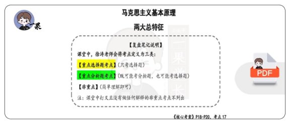 26考研马原两大总特征-复盘笔记