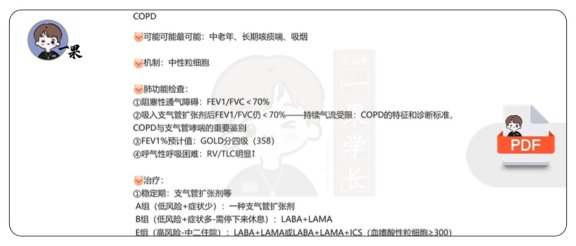 26考研西综COPD公众号知识回顾（天天师兄）