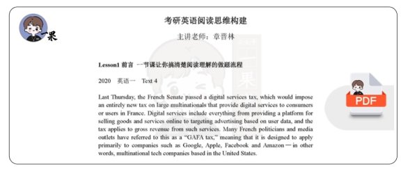 26考研阅读思维构建（章晋林）