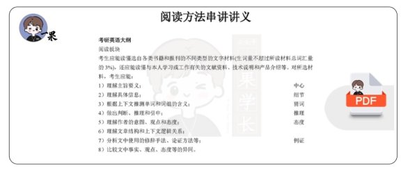 26考研10-15年阅读方法串讲+电子讲义（唐迟）