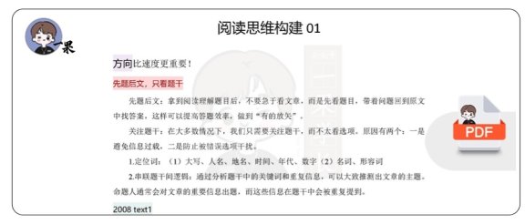 26考研唐迟老师阅读思维构建带学讲义