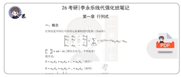 26考研李永乐线代强化笔记(斯基)