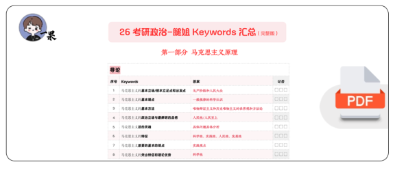 26考研腿姐keywords (诗兄)