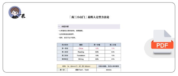 26考研易熙人完型方法论(南山)