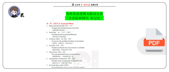 27考研74个必须掌握的逻辑词汇总