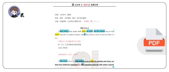 27考研柴荣英一2006年T4阅读精讲课堂笔记