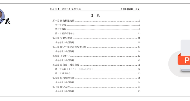 27数学-【A4】武忠祥高数基础篇例题数三做题本 – 考研工具站
