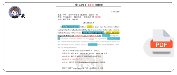 27考研柴荣英一2012年T3阅读精讲课堂笔记