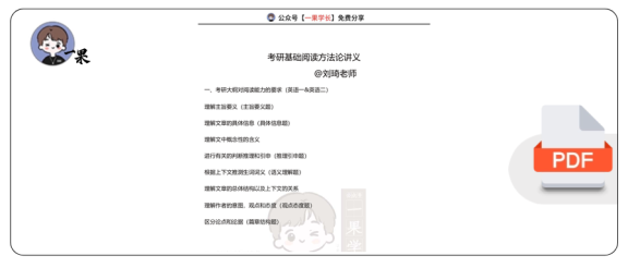 27考研刘琦考研基础阅读方法论讲义