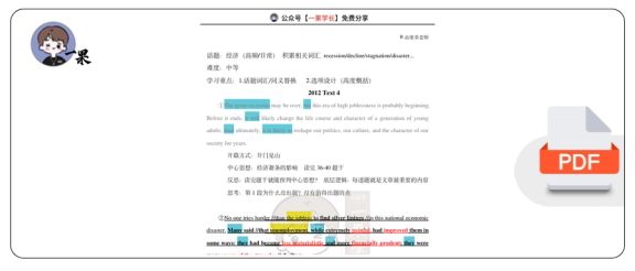 27考研柴荣英二2012年T4阅读精读课堂笔记