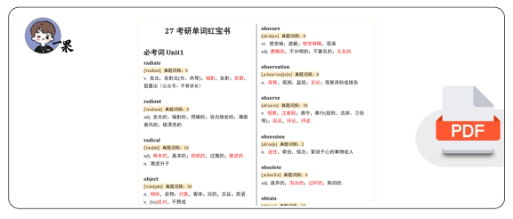 27考研红宝书必考词（不易）