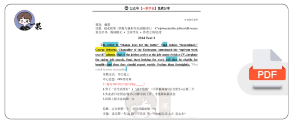 27考研柴荣英一2014年T1阅读精讲课堂笔记