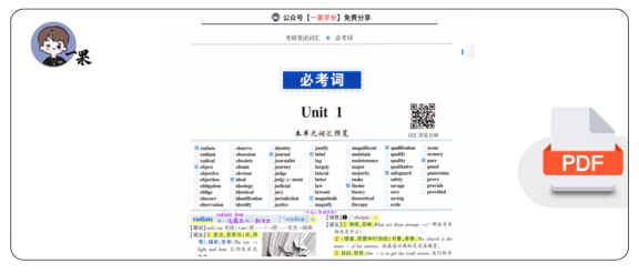 27考研娜拉红宝书笔记U1（PDF标注版）（南山）