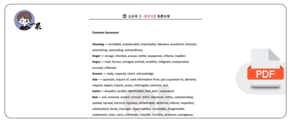 27考研英语常见同义替换词