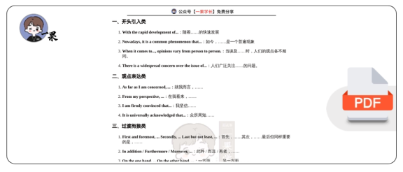 27考研英语作文过渡词