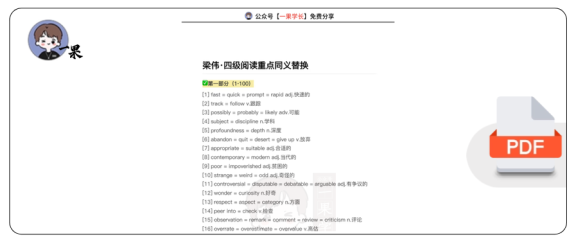 26四六级阅读重点同义替换