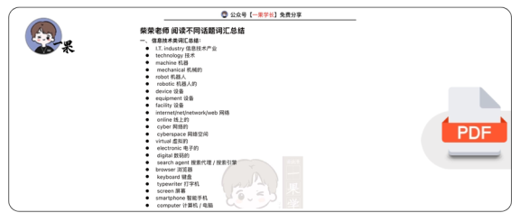 27考研柴荣阅读不同话题词汇总结