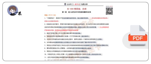 27考研肖1000精简版：史纲（空卡）