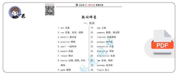 27考研英语熟词僻意(名词)