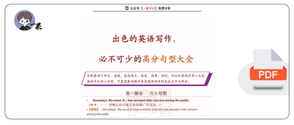 27考研英语写作万能高分句