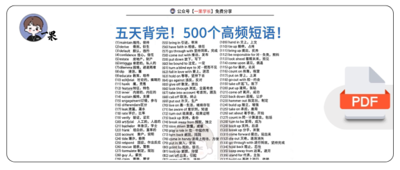 27考研英语真题500个高频短语