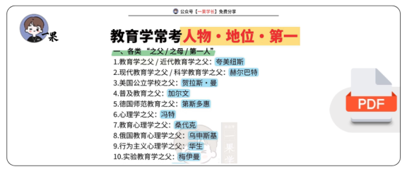 27考研教育学常考人物汇总