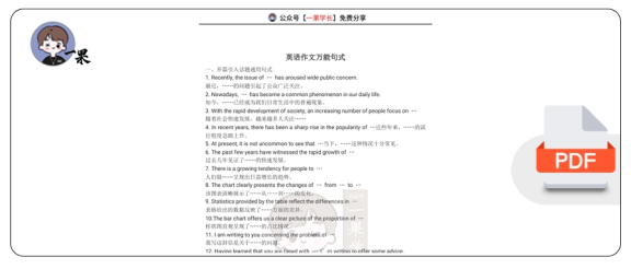 27考研英语作文万能句式