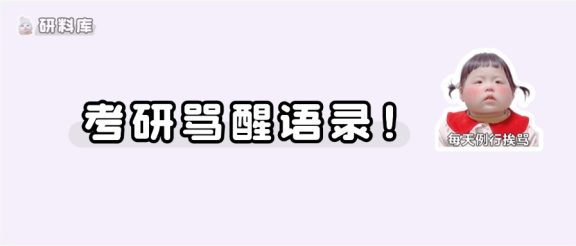 这句话,杀死了我考研期间的所有幻想!