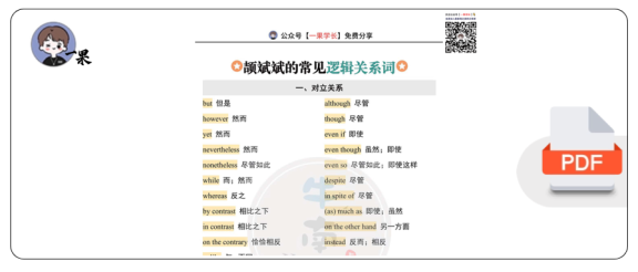 27考研颉斌斌常见逻辑关系词