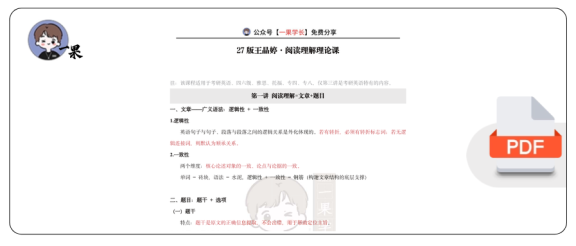 27考研王晶婷阅读理解理论课笔记(南山)