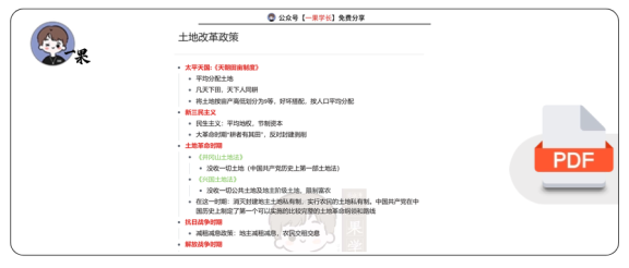 27考研土地改革政策（导图版）
