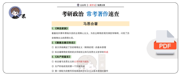 27考研政治常考著作速查