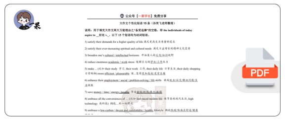 27考研大作文个性化短语、历年真题主题词