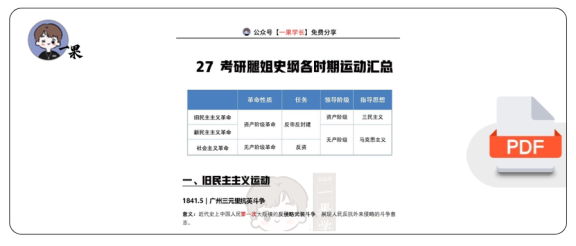 27考研腿姐史纲各时期运动汇总