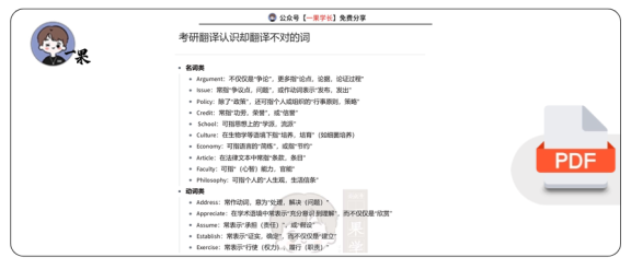 27考研翻译题认识却翻译不对的词
