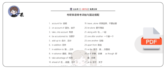 27考研英语常考词组与固定搭配